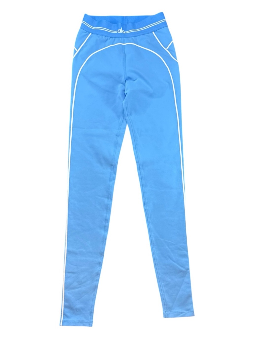 ALO Yoga women’s  Airbrush High-Waist Heart Throb Legging azure Blue  xxs